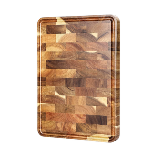Heavy Duty Acacia Wooden Chopping Board with Juice Groove