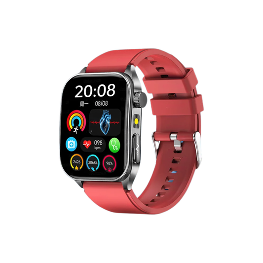 AI Health Smartwatch Red 650nm Laser Heart Analysis