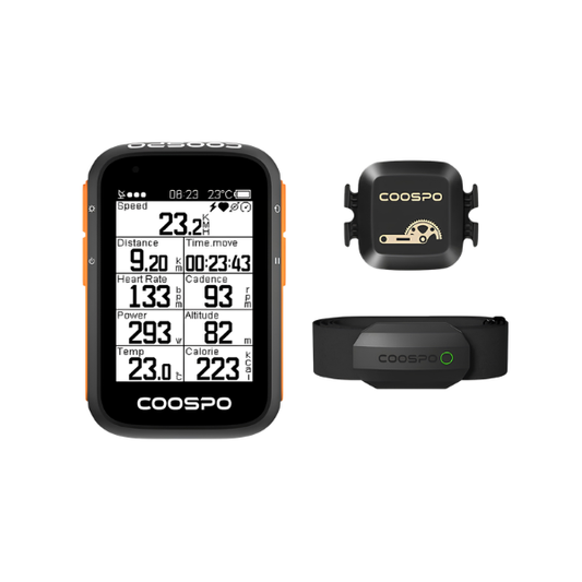 GPS Cycling Computer 2.6in Bluetooth 5.0 ANT Bike Odometer