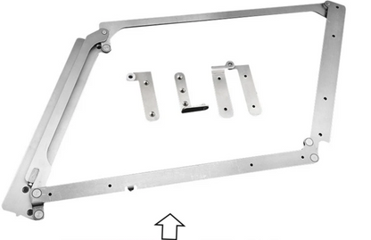 Wardrobe Folding Door Hinge Left Outer Heavy Duty 180°
