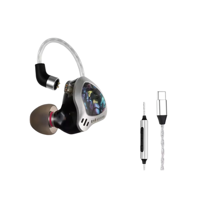 USB-C IEM Earphones With Mic Detachable Cable