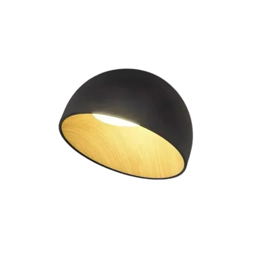 Retro Nordic Black LED Bedroom Wall Lamp Neutral Light 4500K