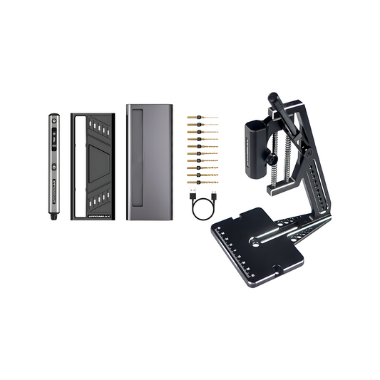 Portable Electric Hand Drill with Benchtop Stand for Home Projects
