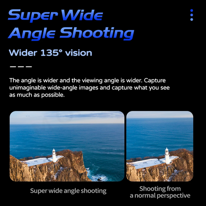 Compact 4K Action Cam with Touch Screen and 32GB Card