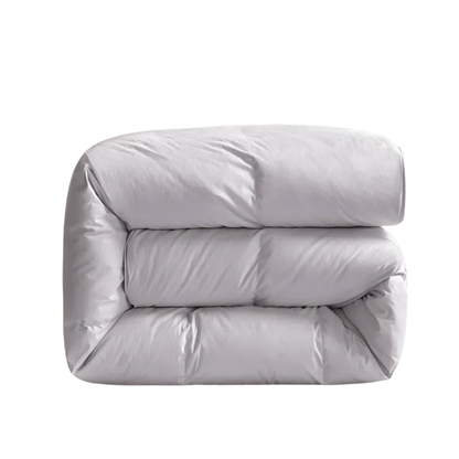 Soft Grey Cotton Goose Down Winter Quilt