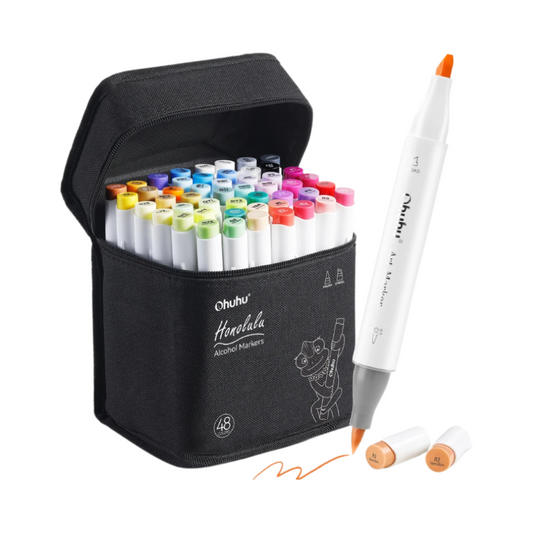 96 Piece Refillable Pastel Marker Pen Set