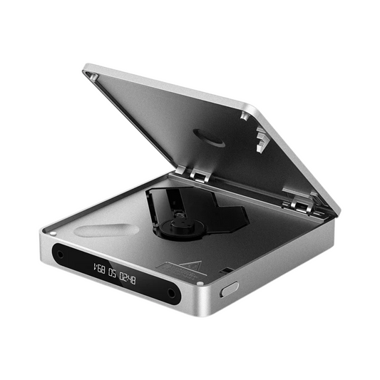 HiFi Bluetooth CD Player with Multiple Output Ports Silver