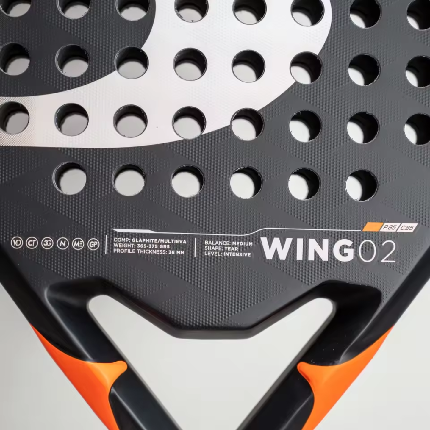 Durable Carbon Padel Racquet for Competitive and Training Play