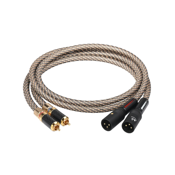 5m RCA to XLR Audio Cable OFC Silver Shielded