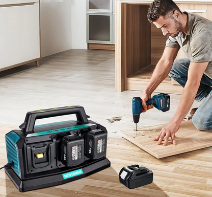 Multi-Battery Fast Charger Hub for Makita 18V Power Tool Packs