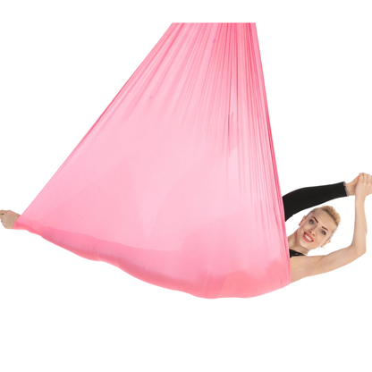7×2.8m Pink Aerial Yoga Hammock Swing for Pilates