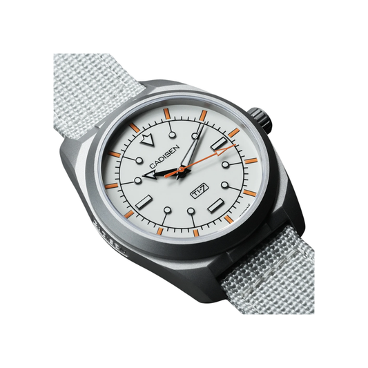 Automatic Titanium Mechanical Watch 8215 Movement  White