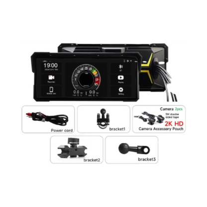 Portable 8.1″ 2K Motorcycle GPS Multimedia Display