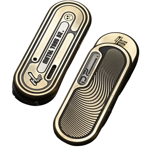 Brass Mechanical Push Slider EDC Fidget Stress Relief Toy