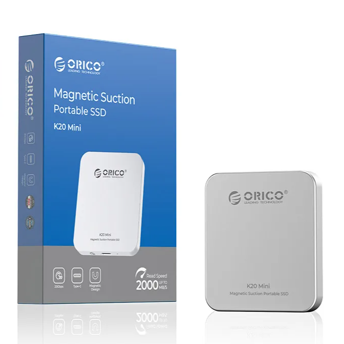Orico Silver 2TB Portable Solid State Drive High Speed Storage