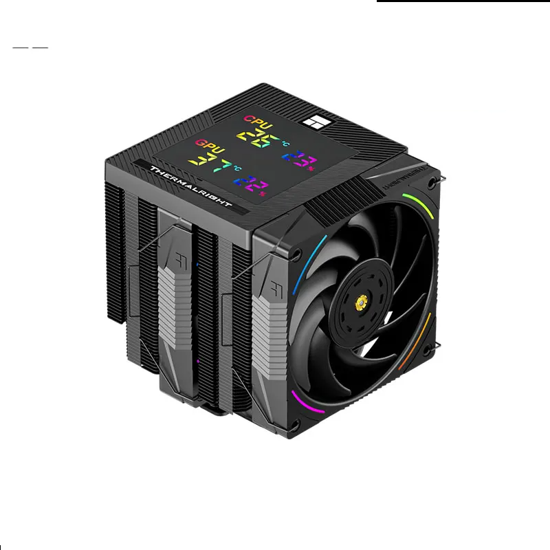 Heavy Duty Digital CPU Cooler with Dual Tower Radiator