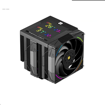 Heavy Duty Digital CPU Cooler with Dual Tower Radiator