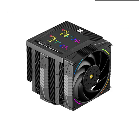 Heavy Duty Digital CPU Cooler with Dual Tower Radiator