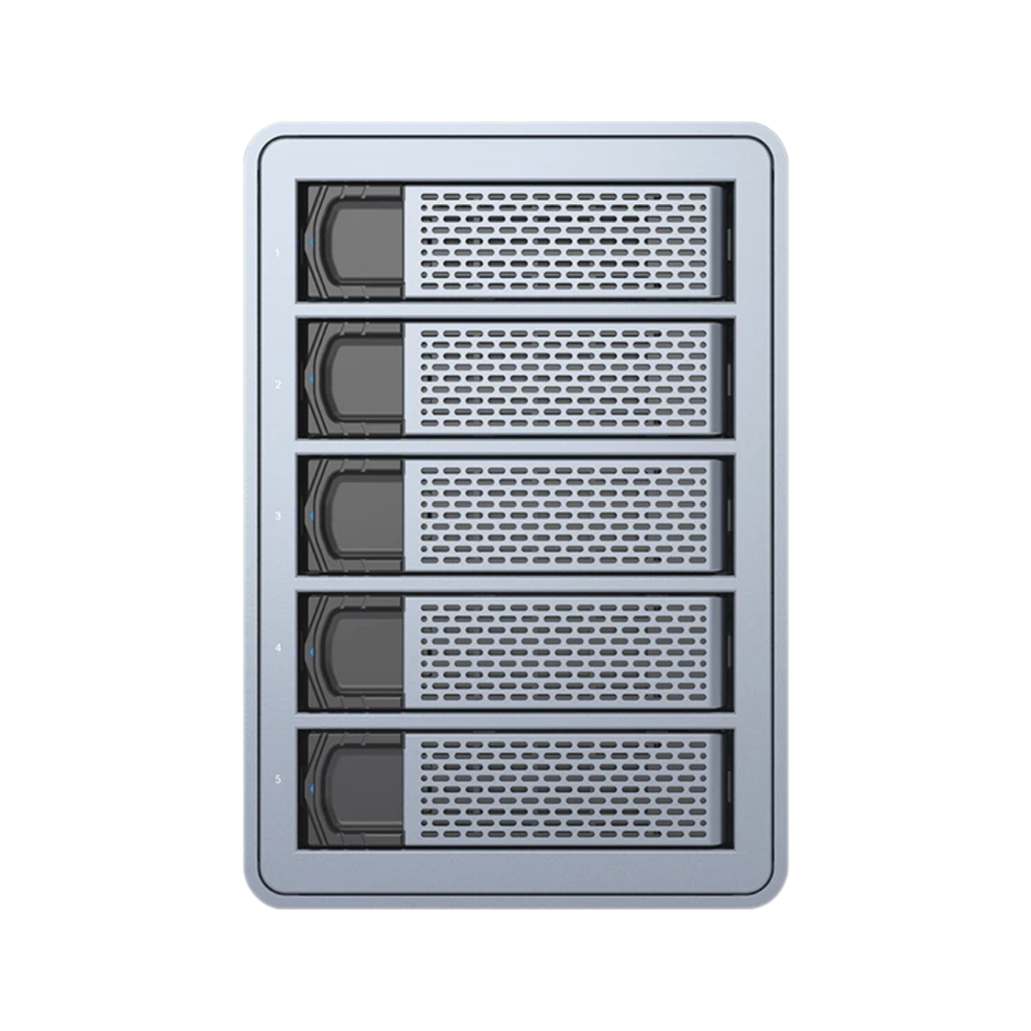 5-Bay RAID External HDD SSD Enclosure 80TB Storage