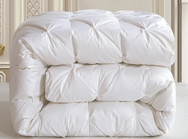 Luxury White Goose Down Cotton Winter Quilt