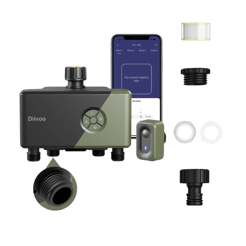 Smart WiFi 4 Zone Garden Irrigation Water Timer