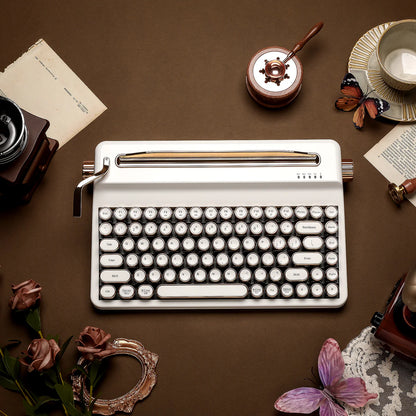 Retro RGB Wireless Mechanical Keyboard White Onyx Tactile