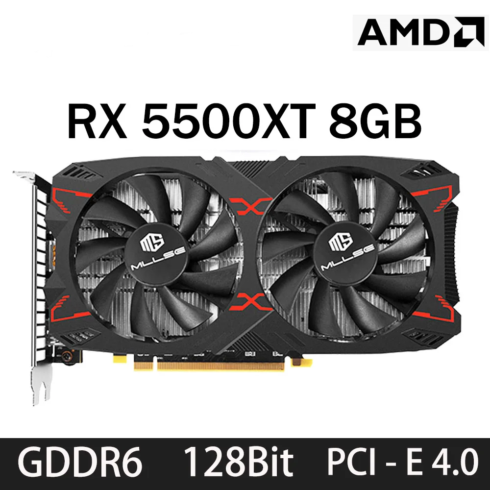 RX5500XT 8GB 128-Bit GDDR6 GPU for PC Gaming