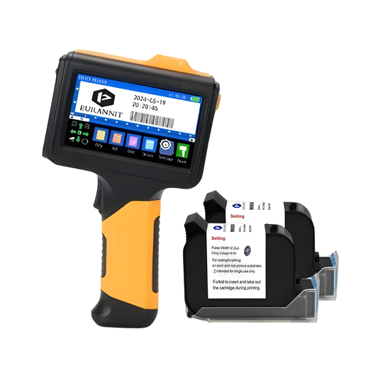 Portable Coding and Label Printer with 2 Inks QR Printing