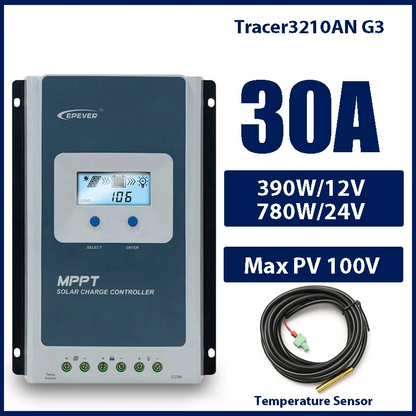 30A MPPT Solar Charger Controller 12V/24V