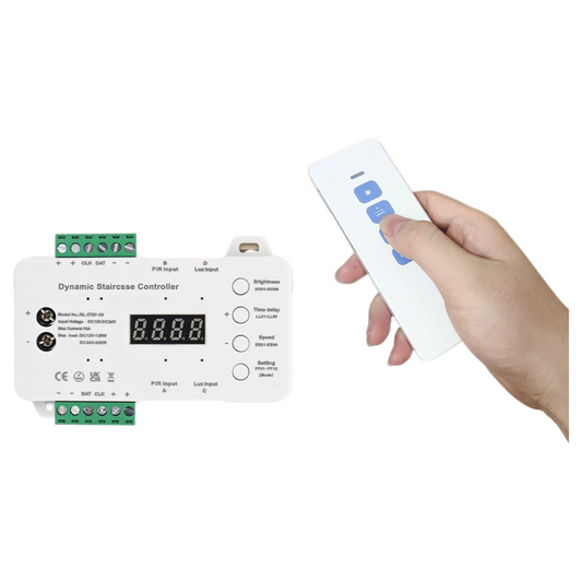 Warm White LED Stair Light Kit 10 Steps with Remote