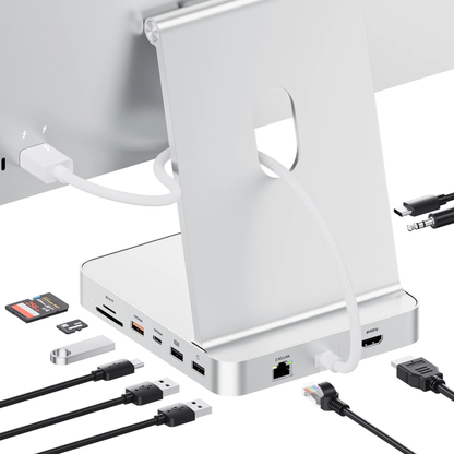 USB-C iMac Hub 4K SSD Dock Silver