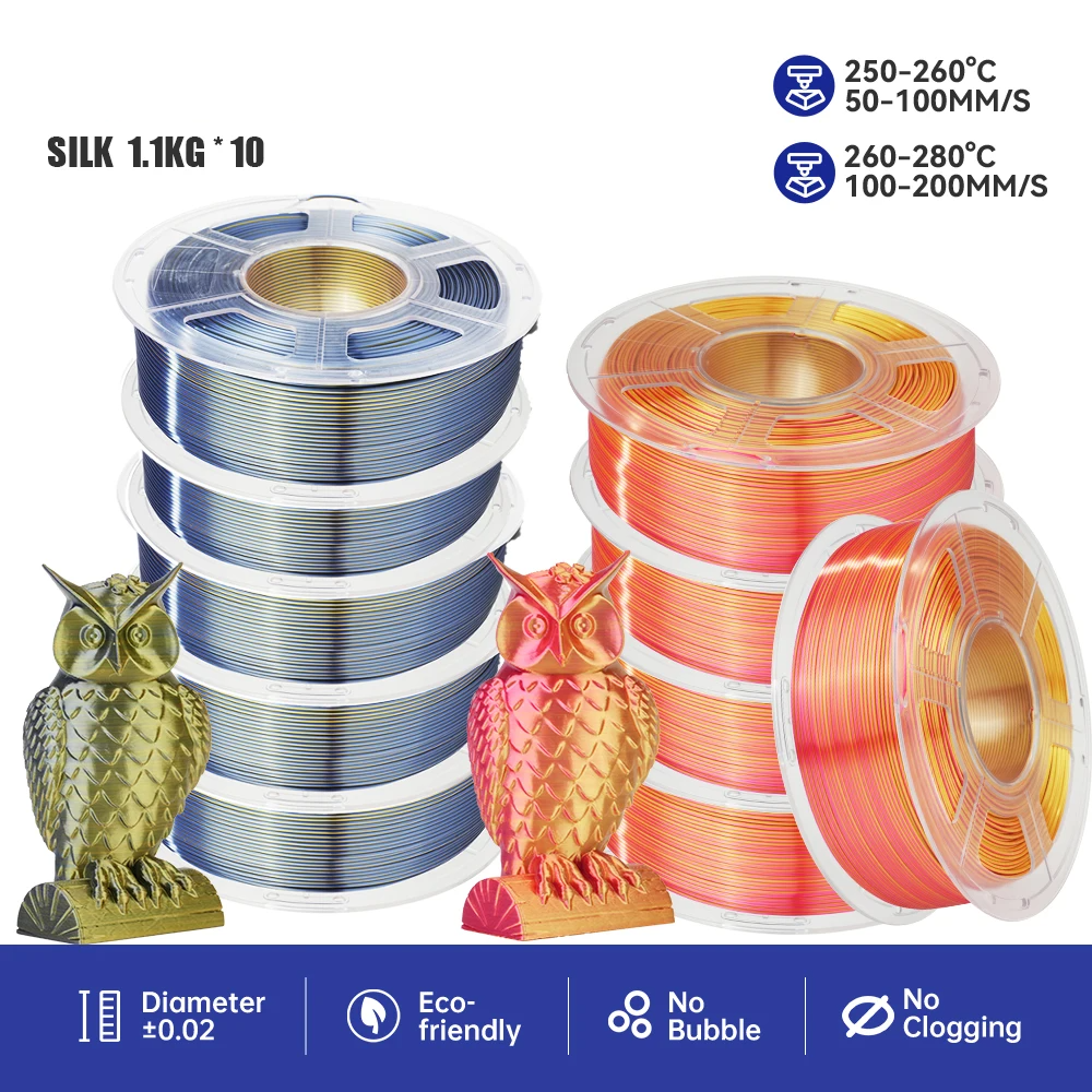 PLA+ Mixed Colour Filament Bundle 1.75mm