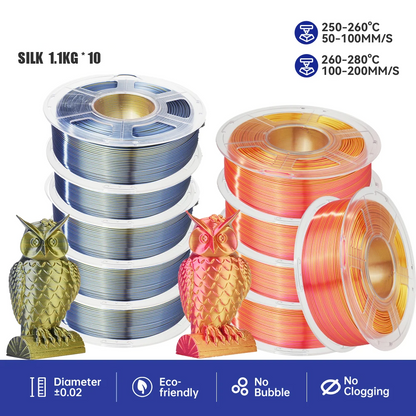 PLA+ Mixed Colour Filament Bundle 1.75mm