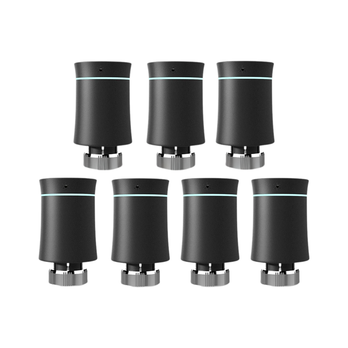 7 Piece Smart ZigBee Radiator Valve Set with App Control
