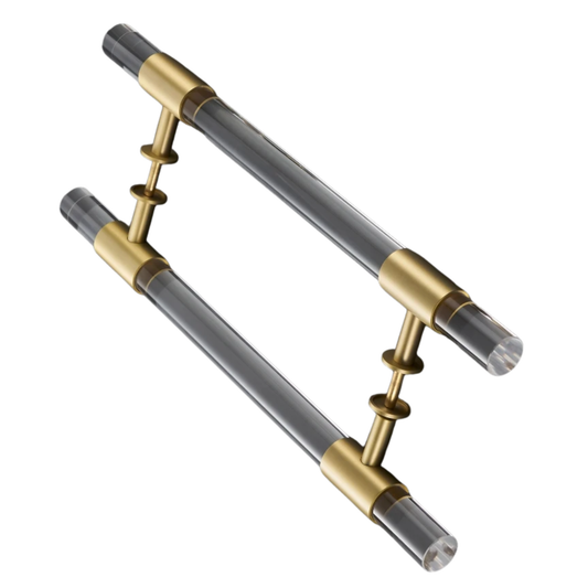 Matt Gold Brass Door Handle Double Door Pull Handle P2-SB-6XL