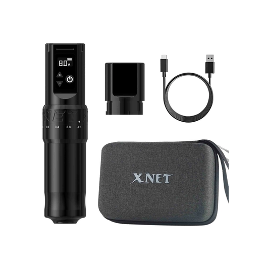 Cordless Tattoo Machine Pen LCD Battery Adjustable Stroke