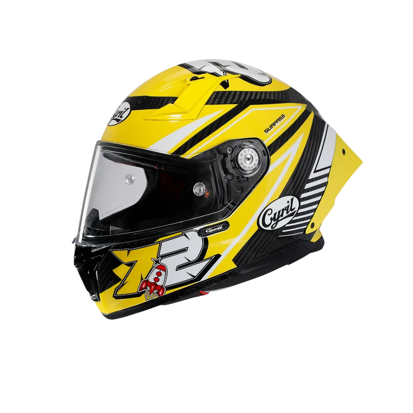Street Bike Carbon Kevlar Full Face Helmet M
