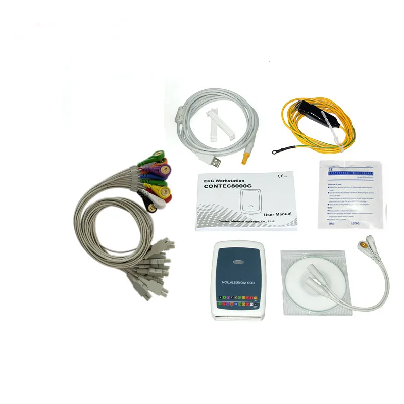 USB ECG Workstation with 12-Lead Recording Cable