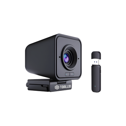 Wireless 1080P Webcam with Microphone for Streaming