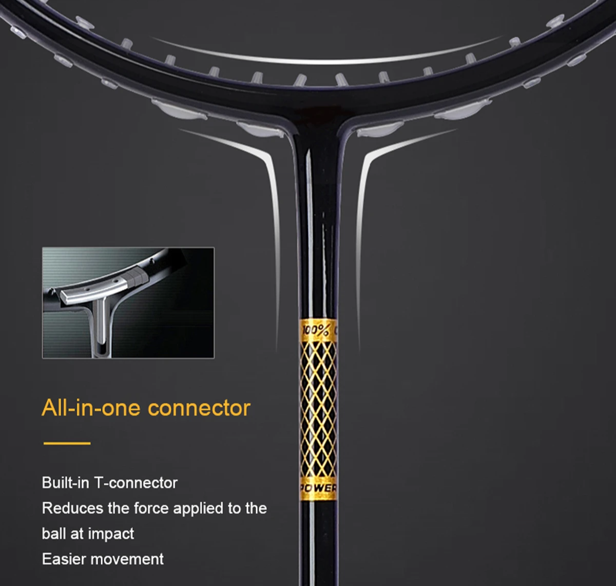 Ultra Light 4U Carbon Badminton Racket 85g Blue Box