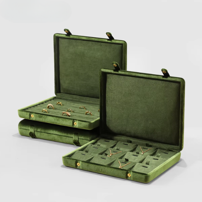 Large Velvet Jewellery Organiser Case for Collectors
