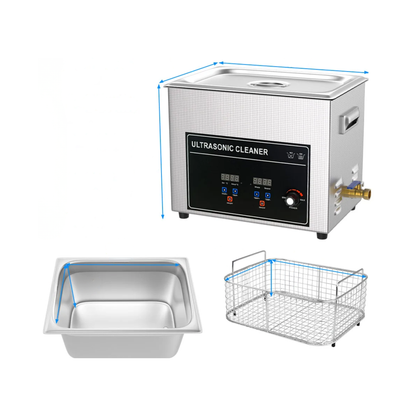 10L Ultrasonic Cleaning Machine 240W Tank