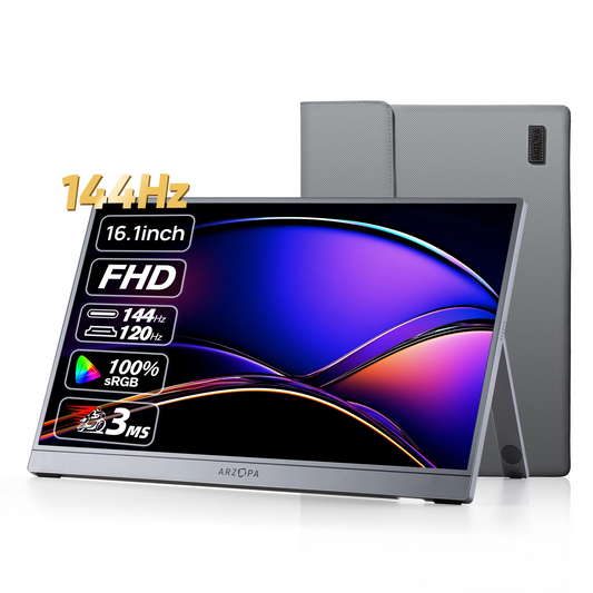 FHD 1080P Portable Monitor 16.1" Type-C HDMI