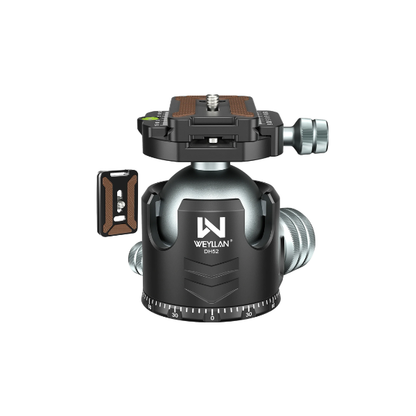 52mm Low Profile Tripod Ball Head Arca Quick Release Plate
