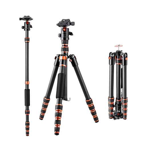Lightweight Travel Tripod 152cm Supports 8kg Cameras