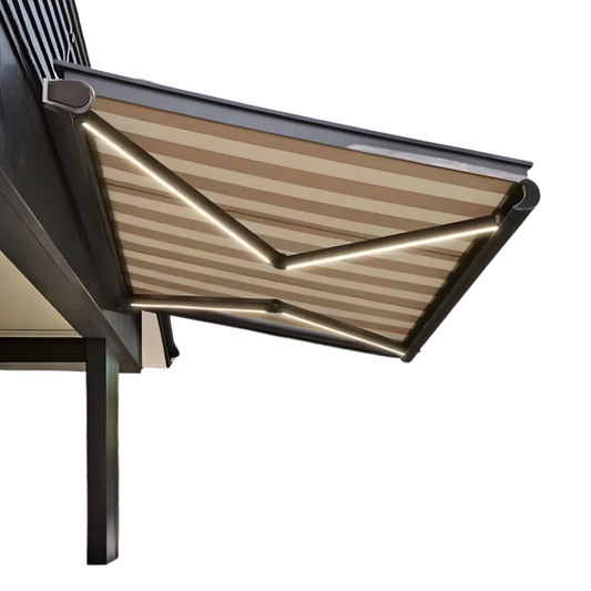 Electric 3x2.5m Retractable Aluminum Frame Awning