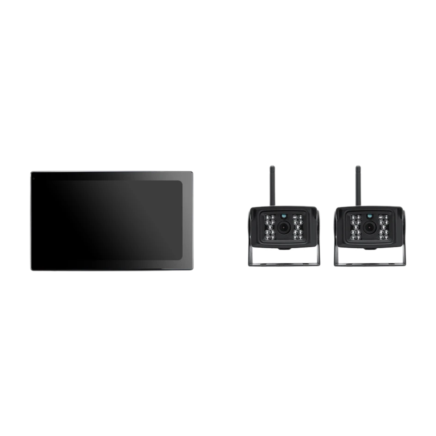 10" Touchscreen DVR Monitor with 2 Cameras 128GB