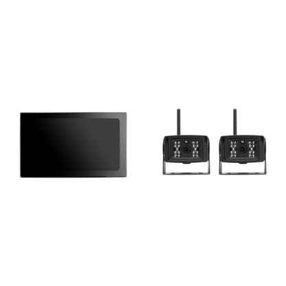 10" Touchscreen DVR Monitor with 2 Cameras 128GB