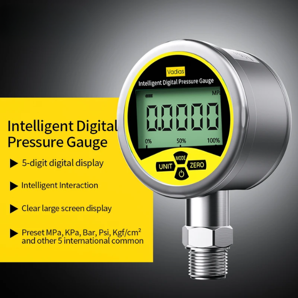 Digital Pressure Gauge 0-0.25MPa 80mm SS304