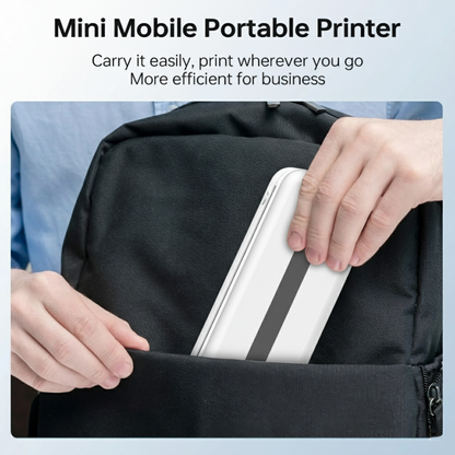 Wireless Inkless Thermal Printer for Phone and Laptop White